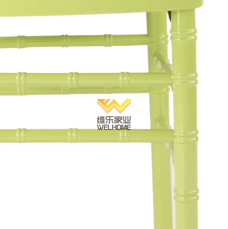 Green wooden chiavari chair for wedding/event